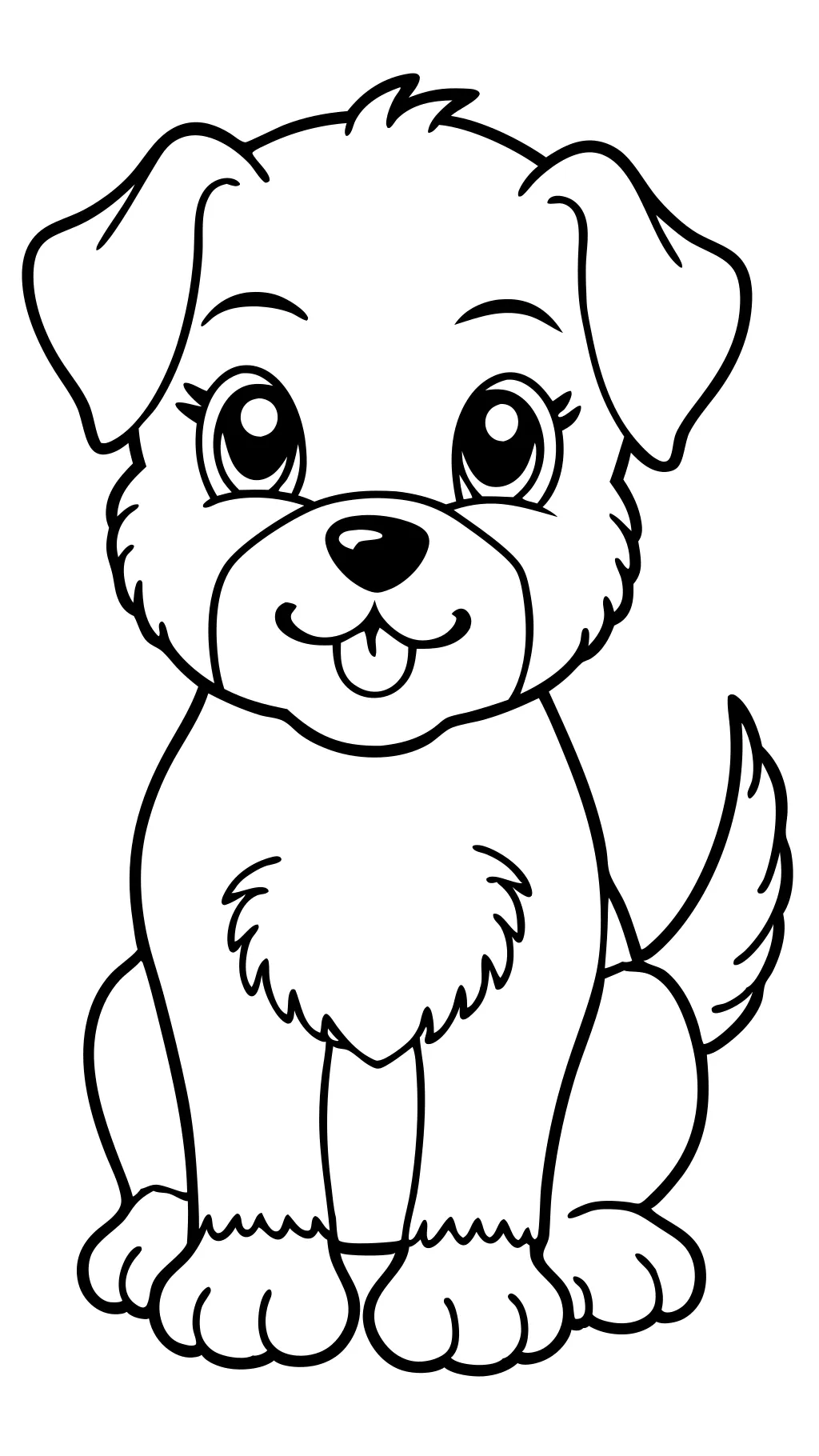 coloriages gratuits de chiots